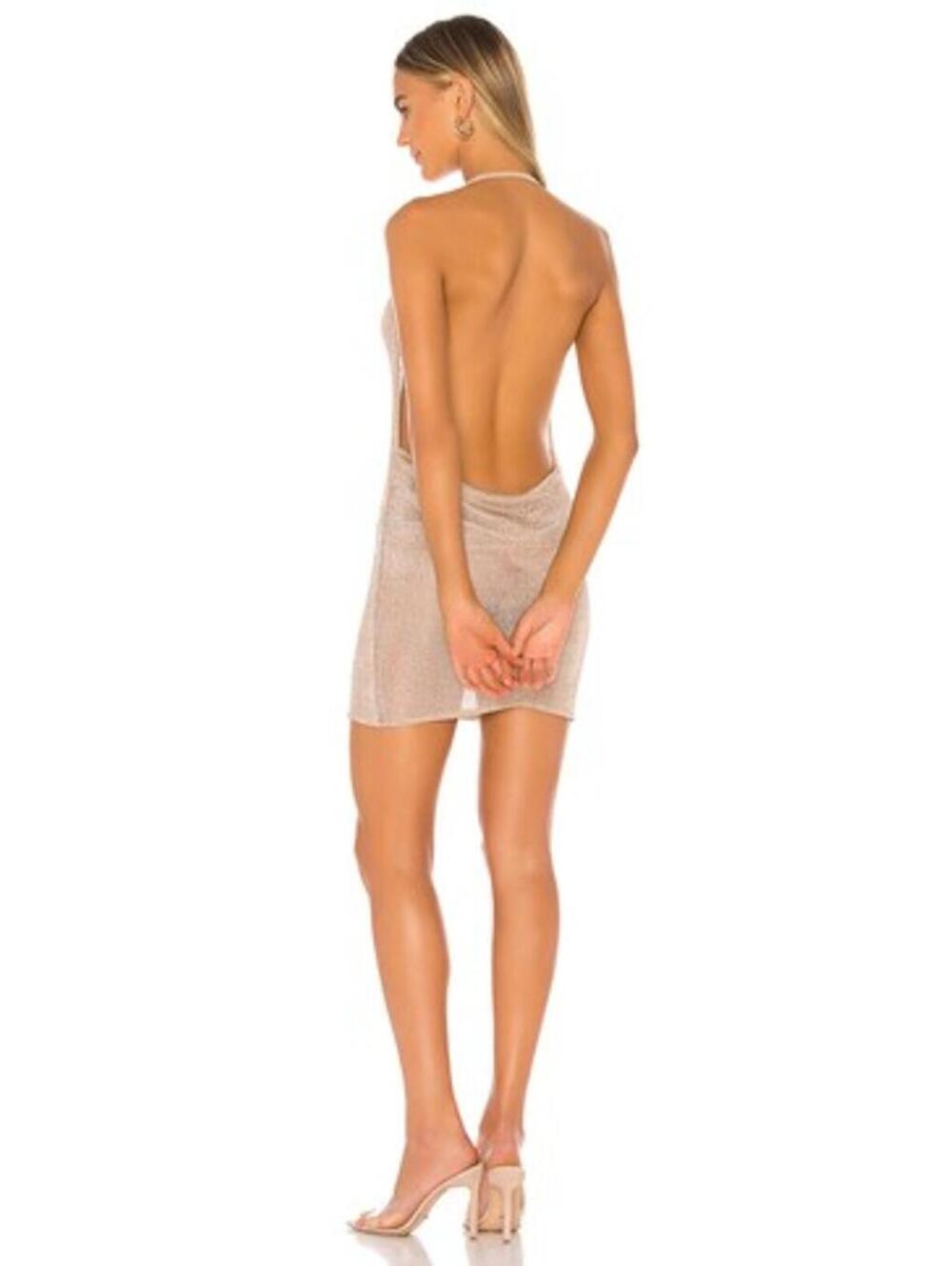 superdown Brina Mini Dress in Rose Gold - Picture 2 of 7